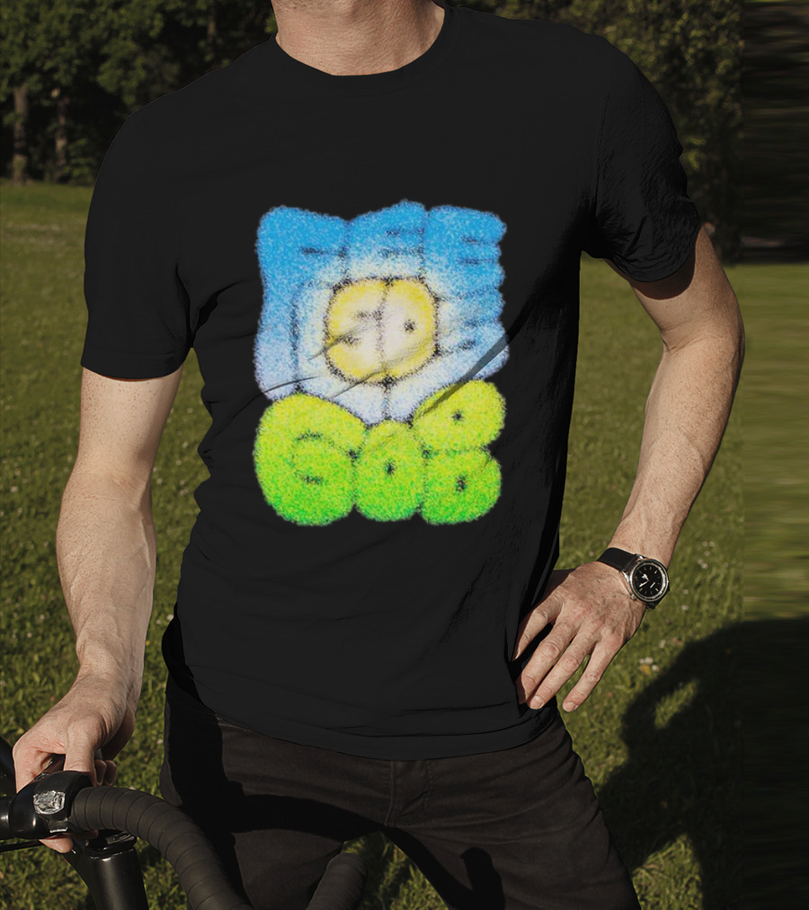 Nature Feels So Good Retro Bubble Text T-Shirt