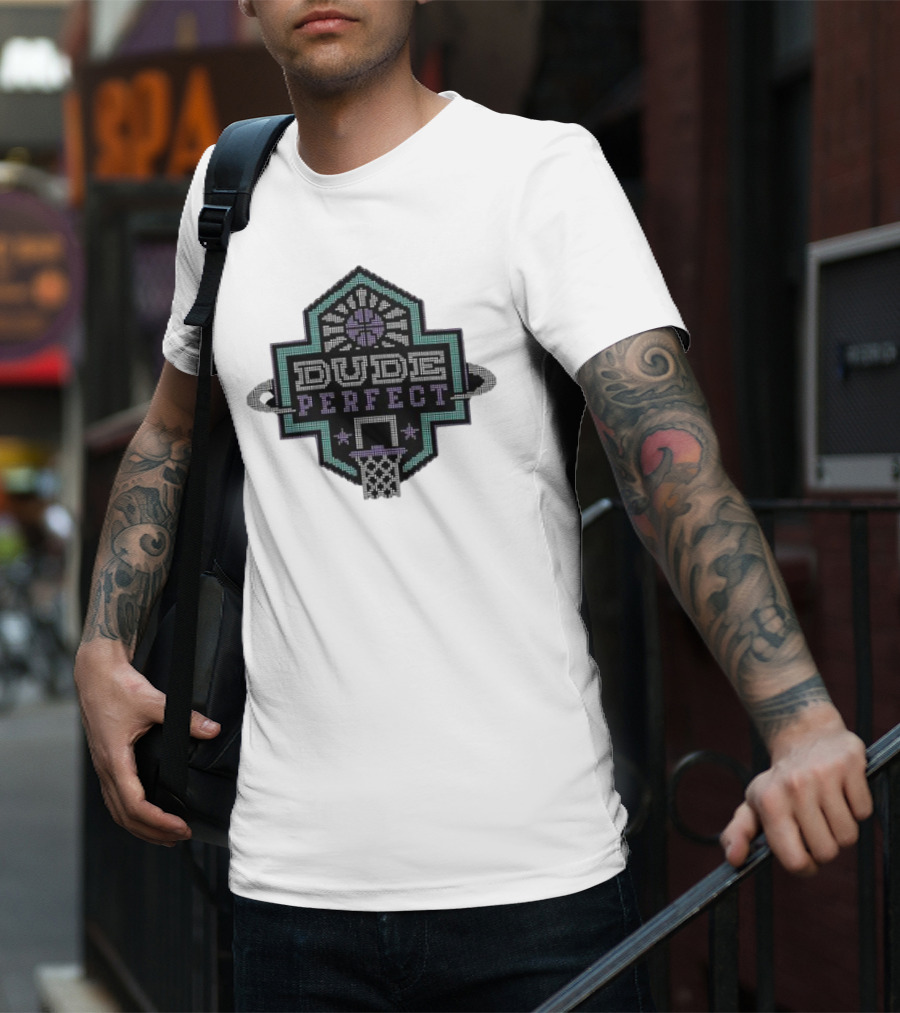 Dude Perfect Basketball Scoreboard T-Shirt
