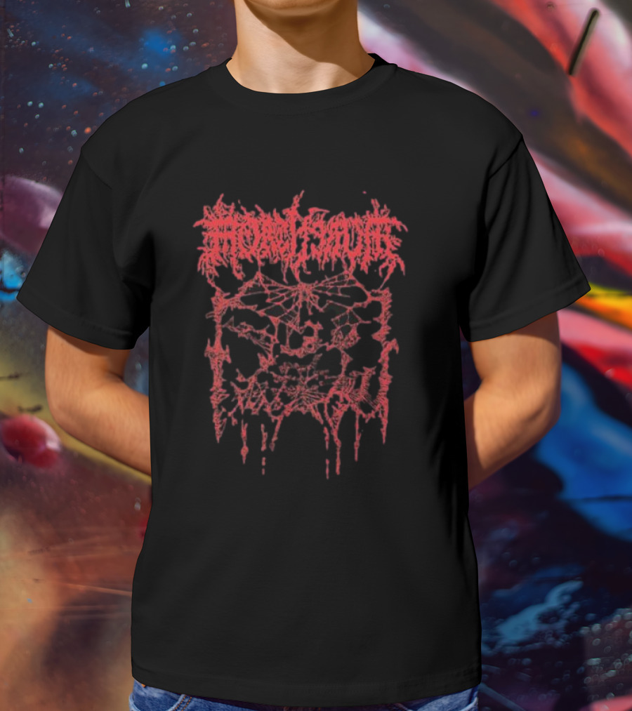 Mortiferum Red Skull Web T-Shirt