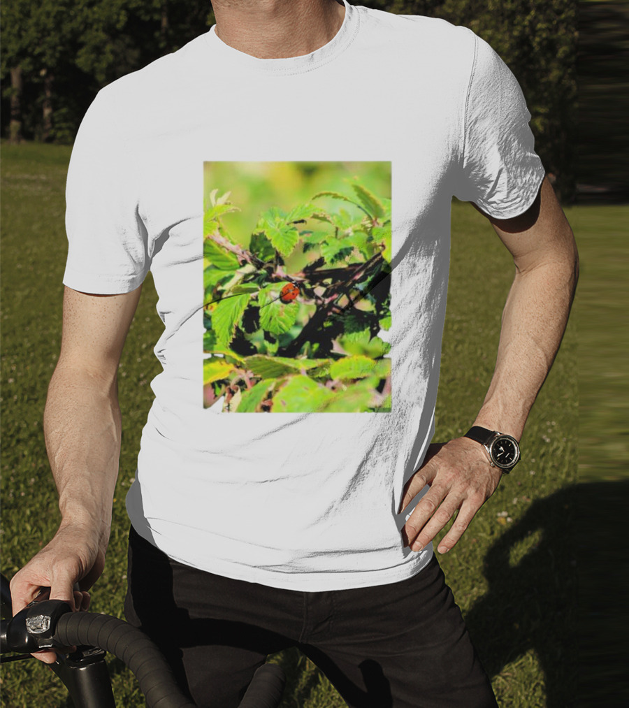 Spot In Nature With Ladybug On Leaf T-Shirt