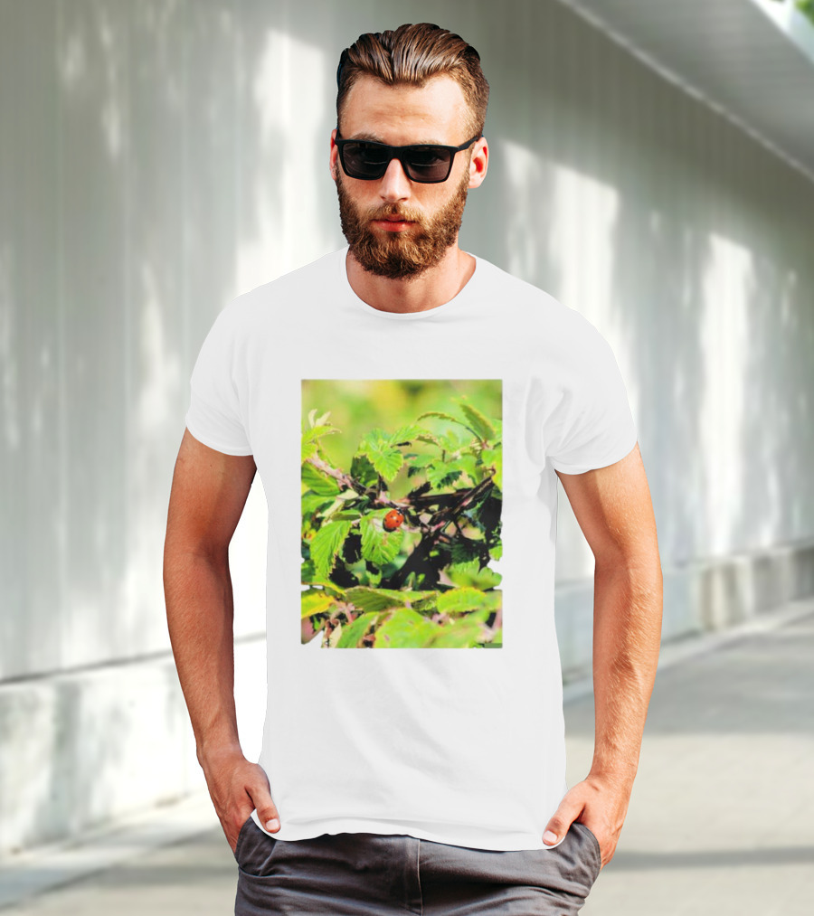 Spot In Nature With Ladybug On Leaf T-Shirt