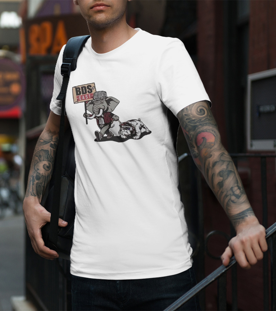 Alabama Crimson Tide Elephant With Bulldog BDS East T-Shirt