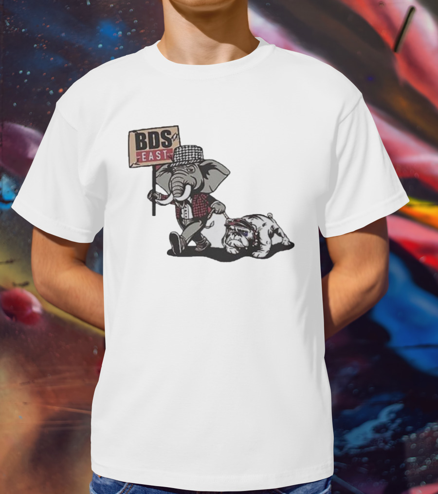 Alabama Crimson Tide Elephant With Bulldog BDS East T-Shirt