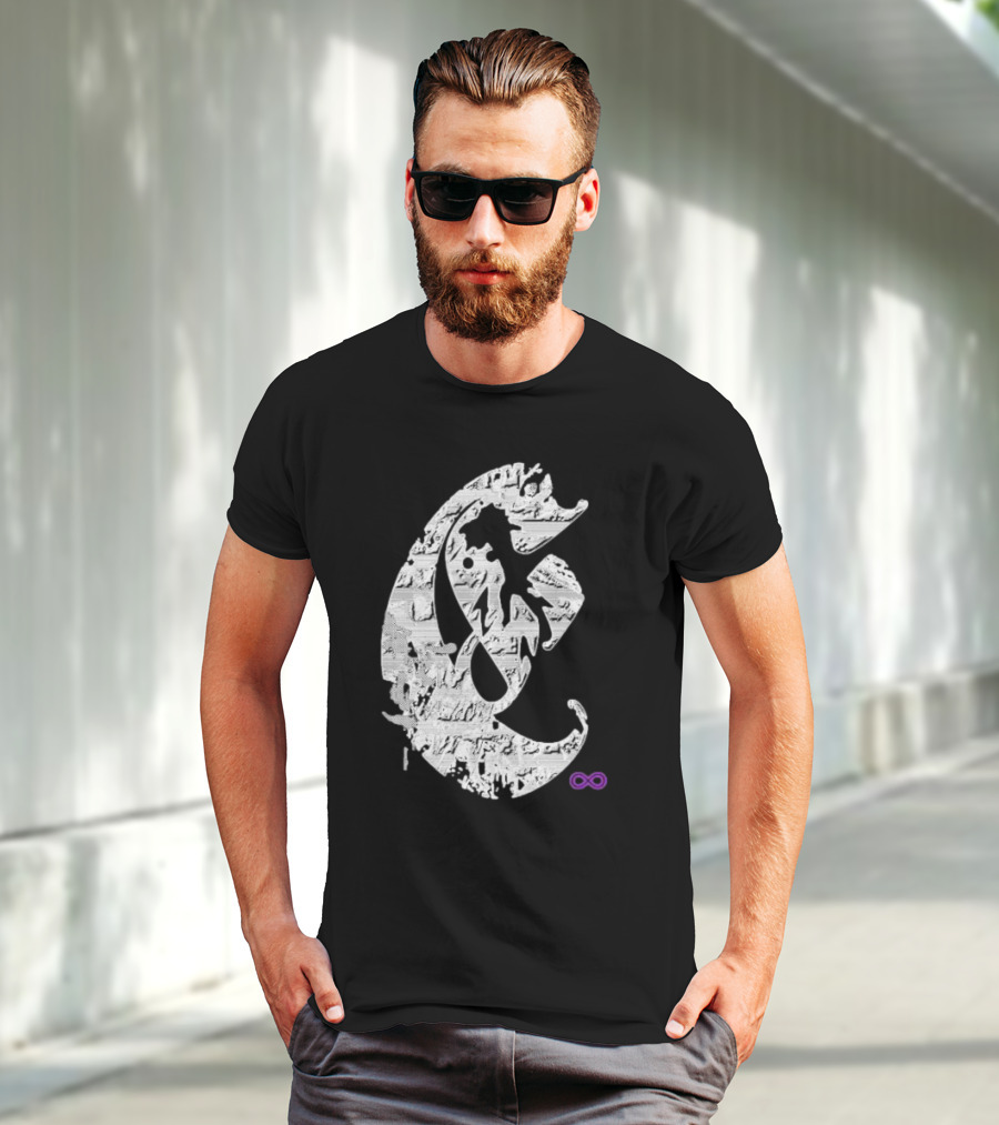 Club E By Club Eternal Infinite Symbol Grunge T-Shirt