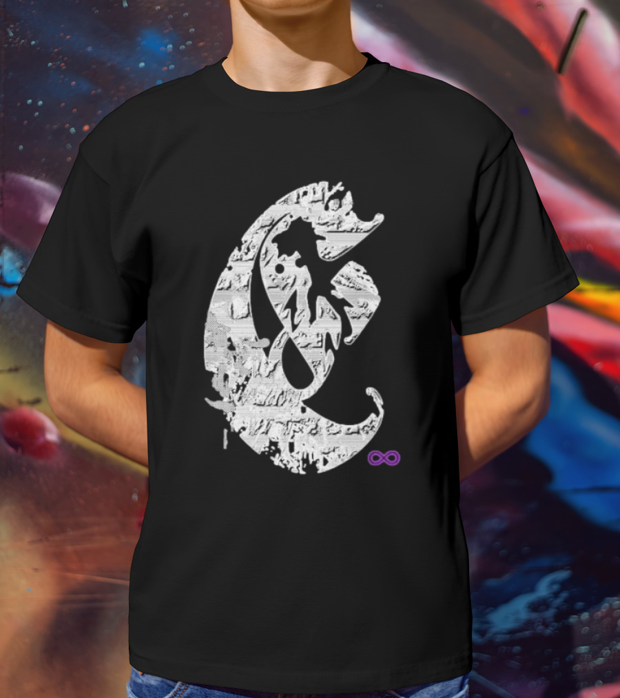 Club E By Club Eternal Infinite Symbol Grunge T-Shirt
