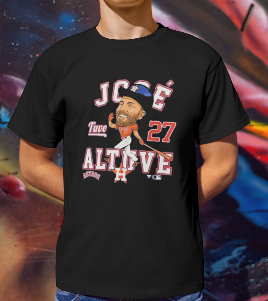 José Altuve 27 Astros Caricature T-Shirt