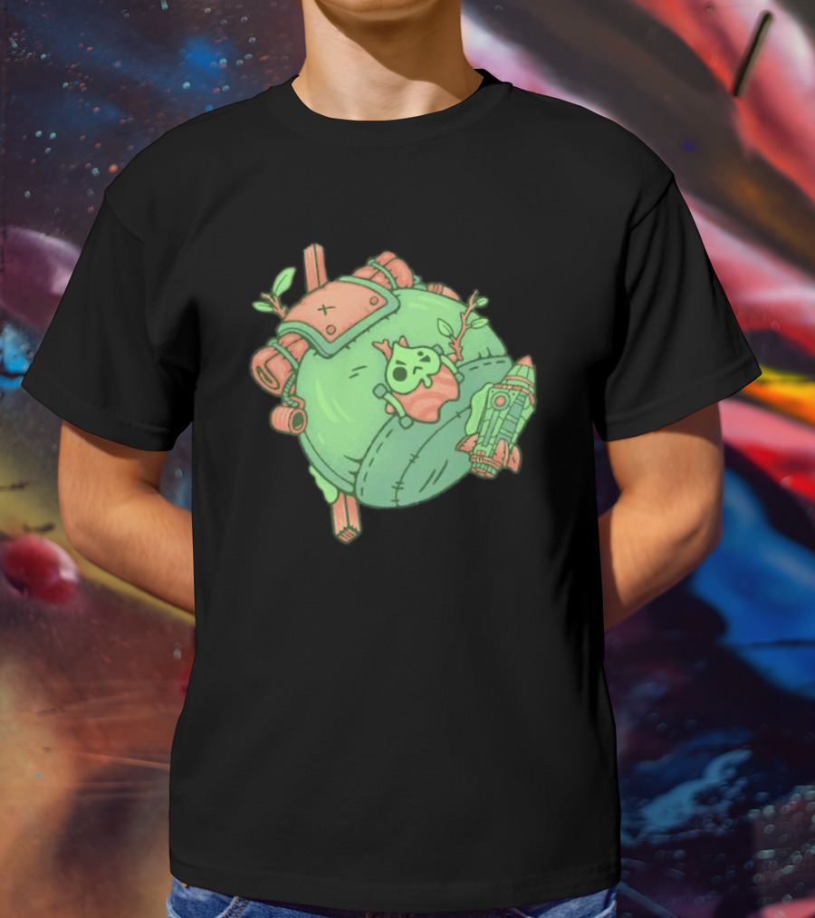 Backpack Friend Bag Camping Adventure With Alien And Rocket Details T-Shirt