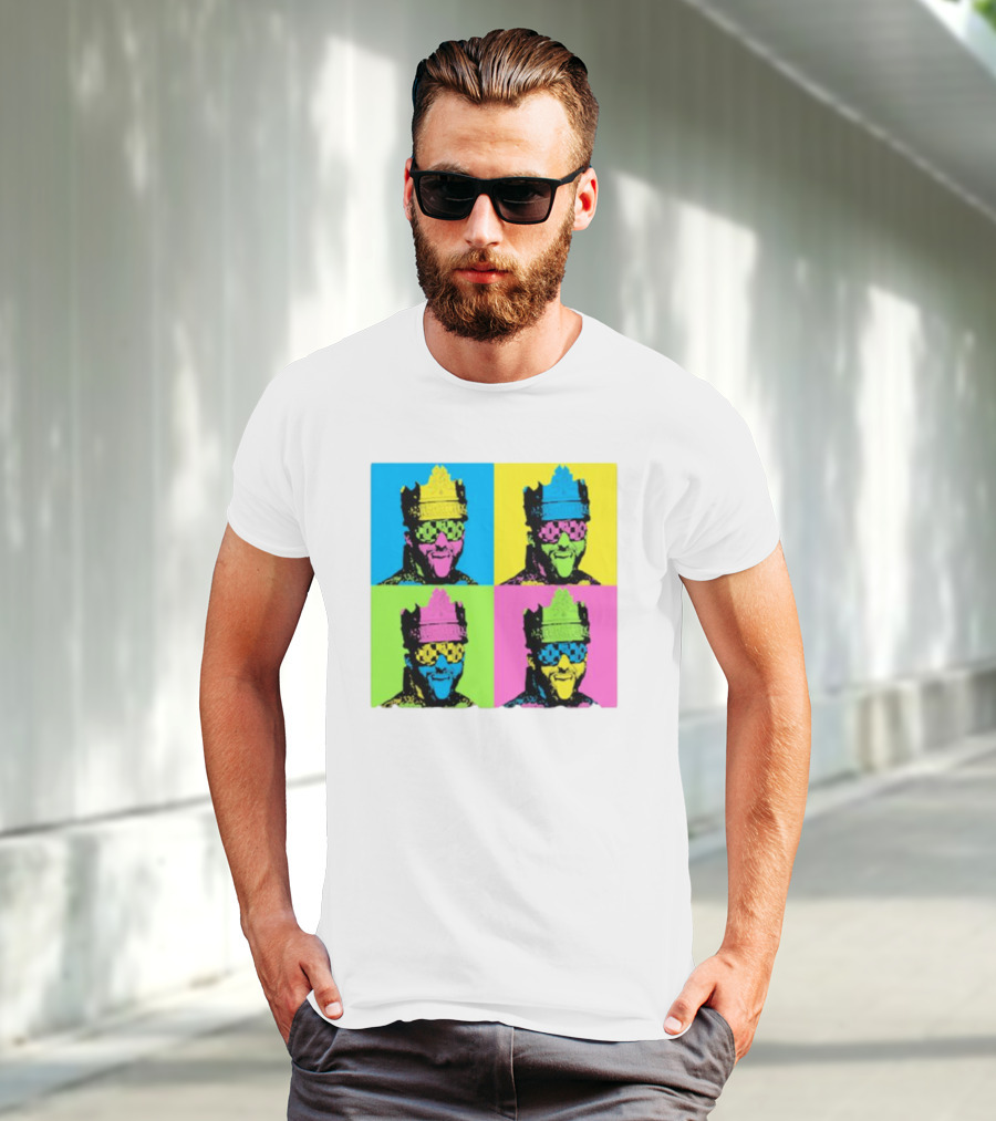 Deathmatch King Pop Art Style Color Blocks T-Shirt