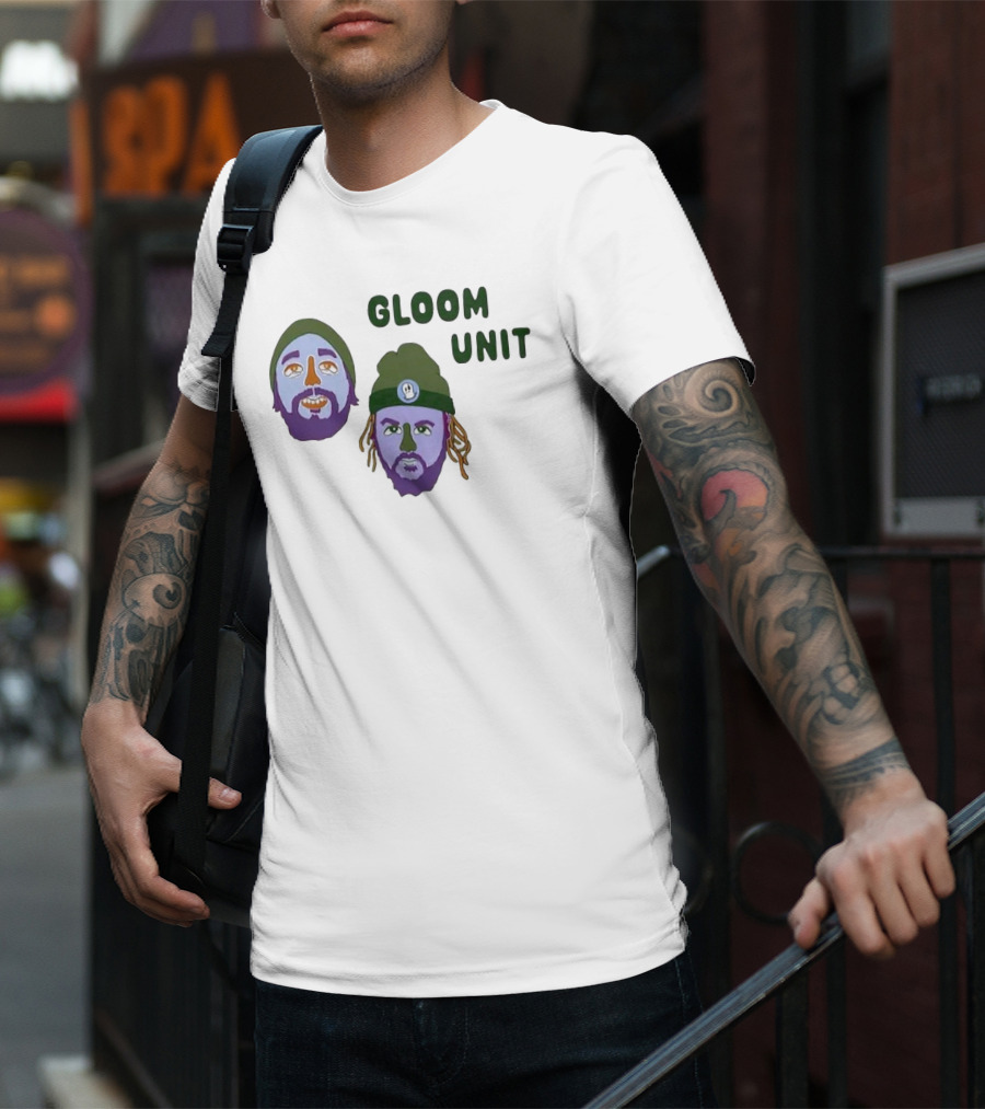 Hell’s Boomin Gloom Unit Purple Faces Green Beanies T-Shirt