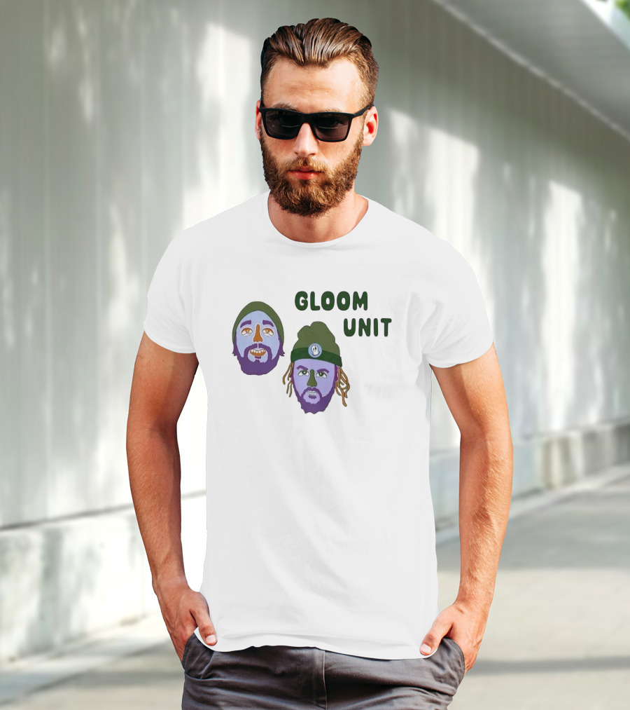 Hell’s Boomin Gloom Unit Purple Faces Green Beanies T-Shirt