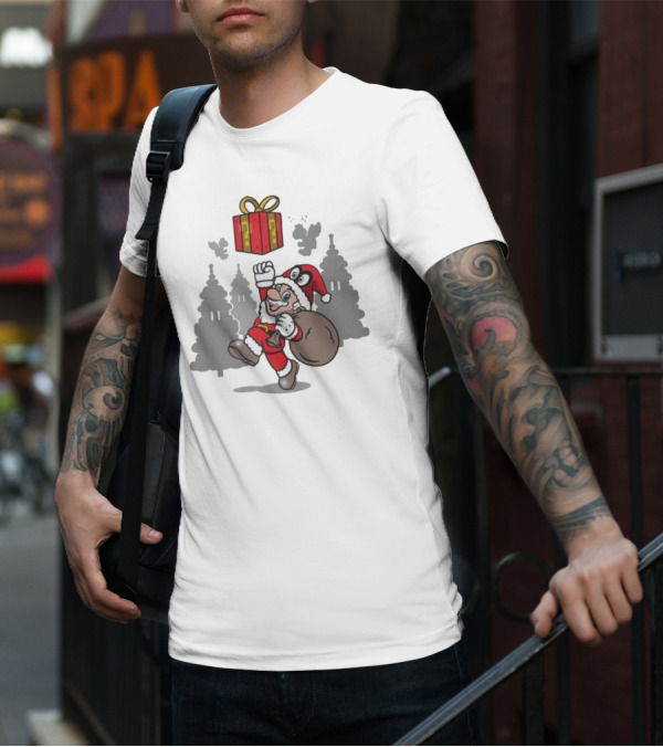 Super Merry O Super Mario Santa Claus Christmas Nintendo Funy T-Shirt