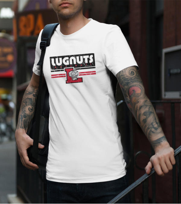 Lugnuts Baseball Red Letter L Emblem T-Shirt