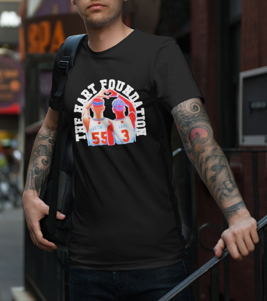 The Hart Foundation Hart Hartenstein 55 Heart 3 T-Shirt