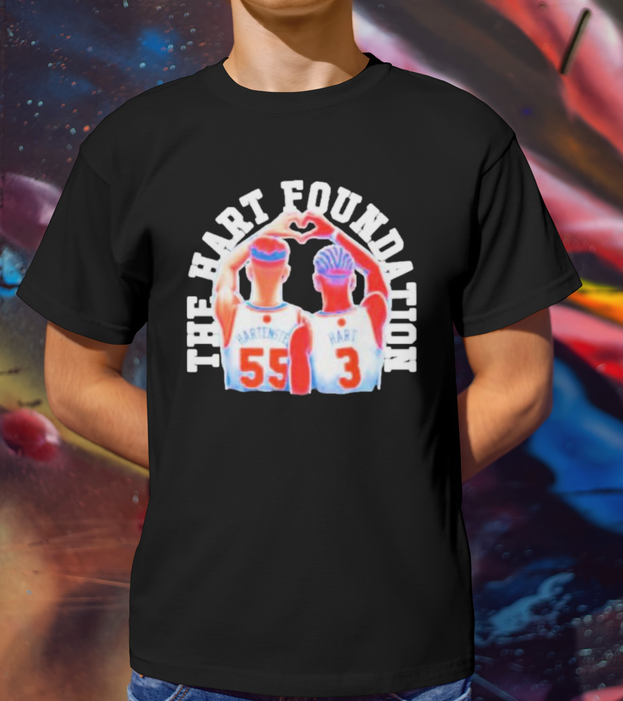 The Hart Foundation Hart Hartenstein 55 Heart 3 T-Shirt