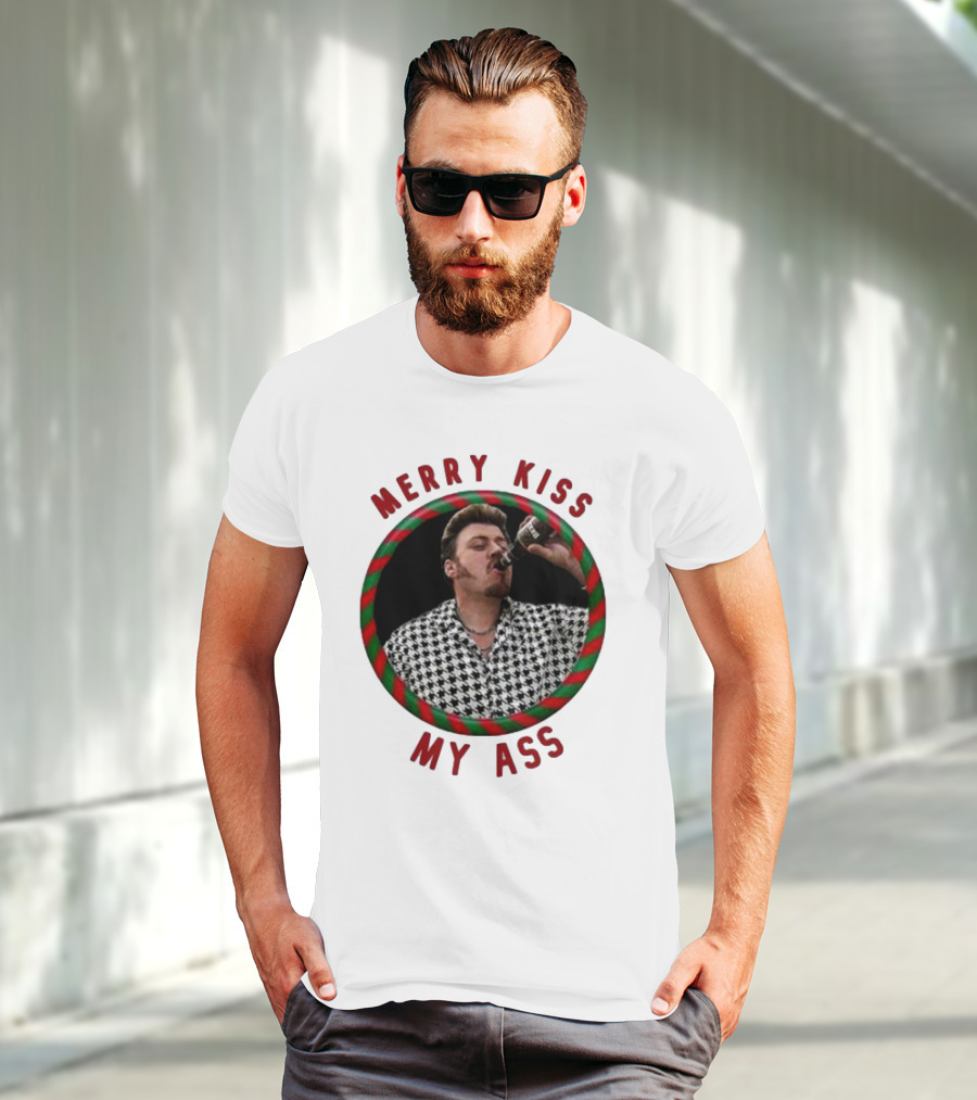 Merry Kiss My Ass Trailer Park Christmas T-Shirt