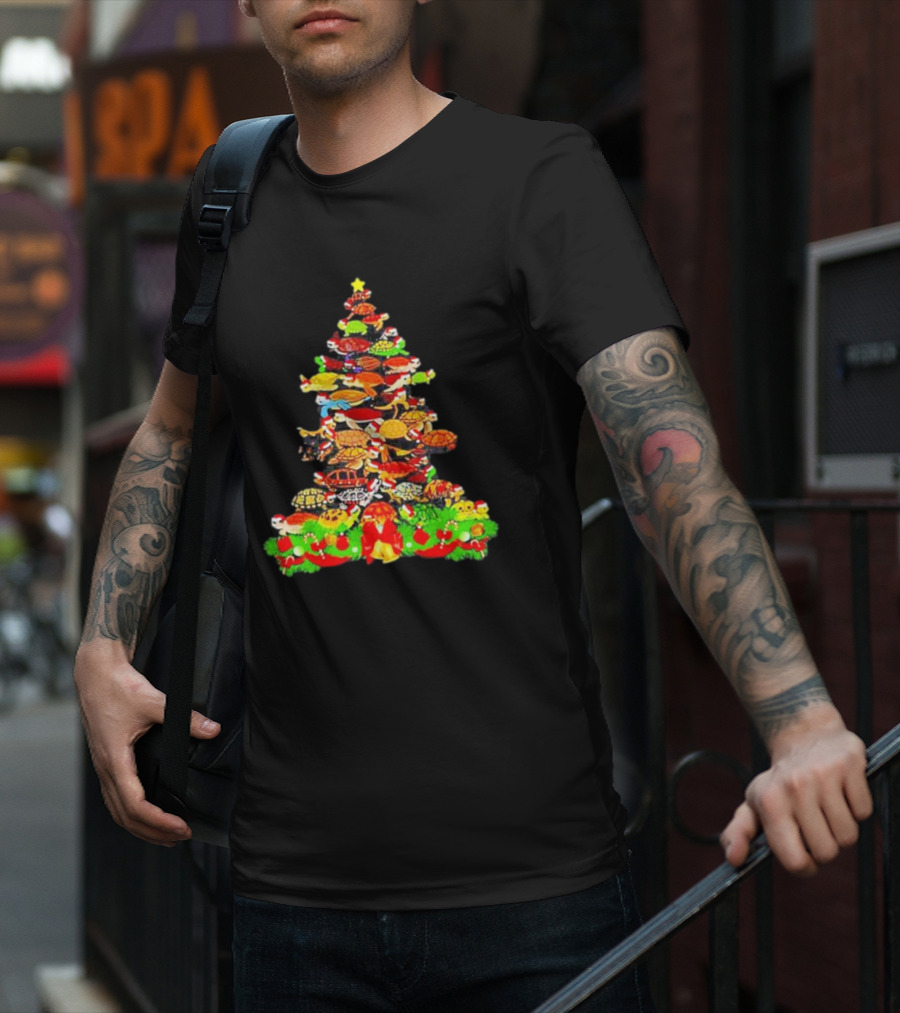 Turtles Christmas Tree Holiday T-Shirt