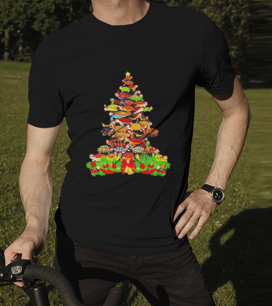 Turtles Christmas Tree Holiday T-Shirt