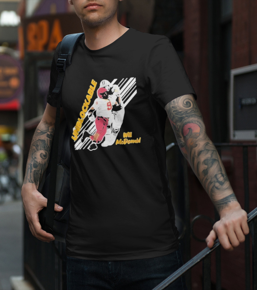 Will McDonald Unblockable Football Player 9 T-Shirt