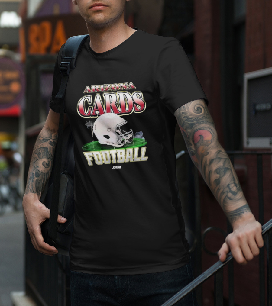 Arizona Cards Football Helmet Jomboy T-Shirt