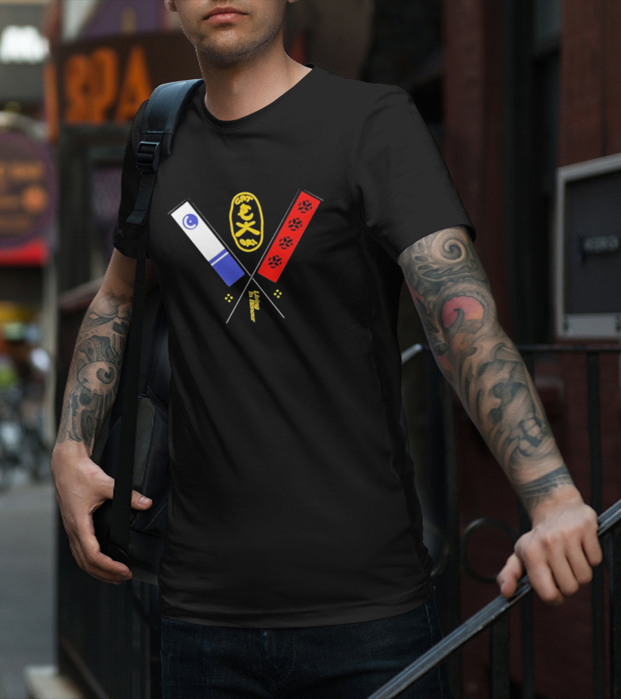Catori Living In Honour CAT 91 Iconic Symbolic Flags With Paws T-Shirt