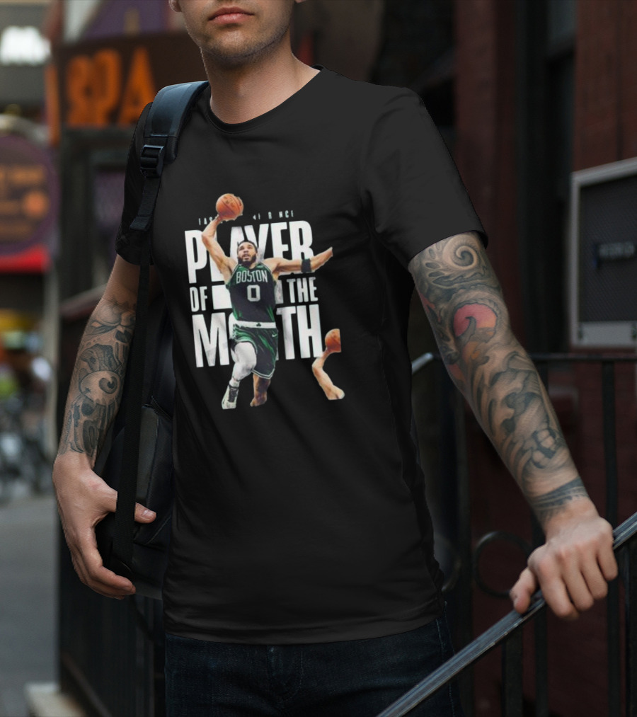 Congratulations Jayson Tatum Boston Player Of The Month Eastern Conference NBA T-Shirt