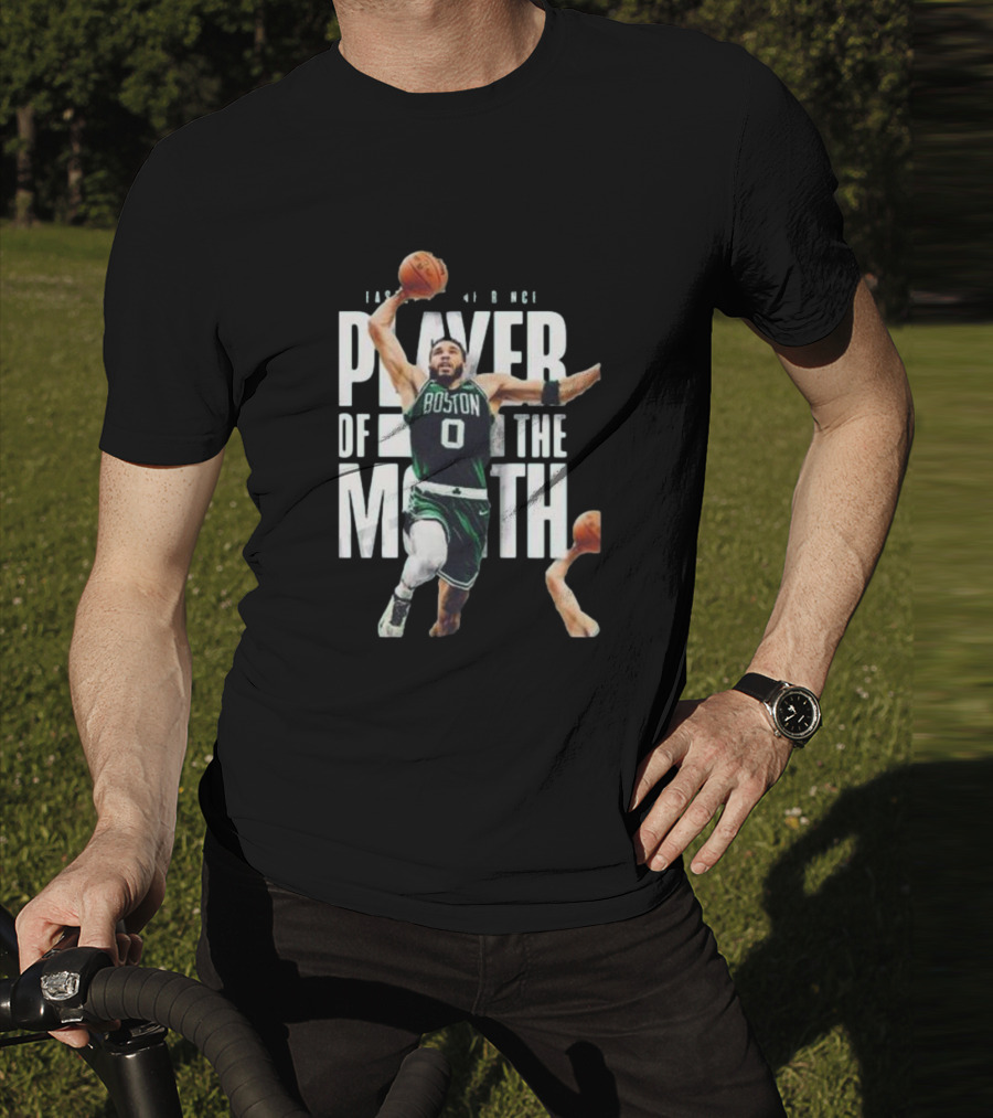 Congratulations Jayson Tatum Boston Player Of The Month Eastern Conference NBA T-Shirt