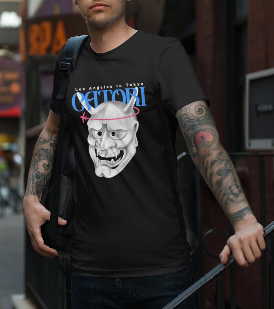 Los Angeles To Tokyo Catori Oni Mask T-Shirt