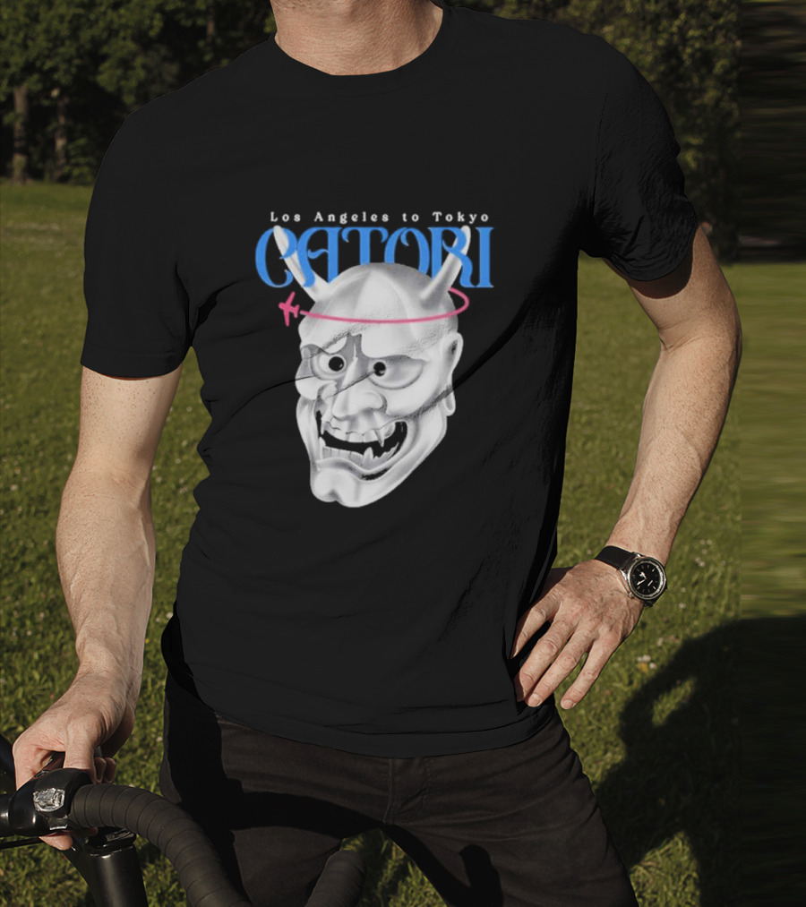 Los Angeles To Tokyo Catori Oni Mask T-Shirt