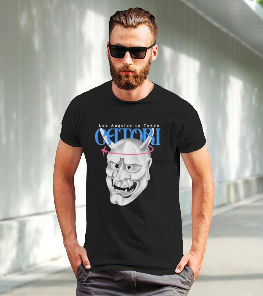 Los Angeles To Tokyo Catori Oni Mask T-Shirt