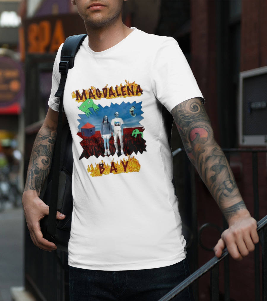 Magdalena Bay Mercurialworld Surreal Landscape With Alien Figures T-Shirt