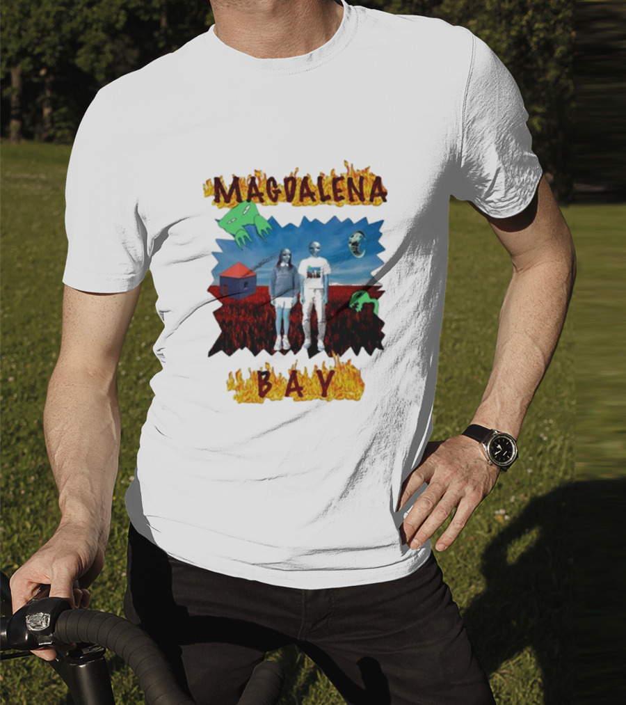 Magdalena Bay Mercurialworld Surreal Landscape With Alien Figures T-Shirt
