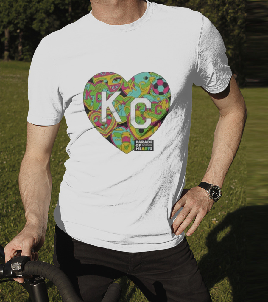 KC Heart Parade Of Hearts Multicolor T-Shirt
