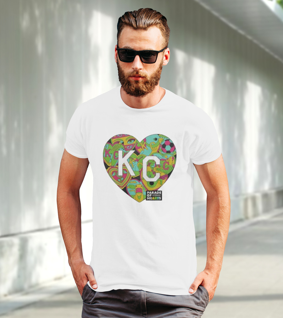 KC Heart Parade Of Hearts Multicolor T-Shirt