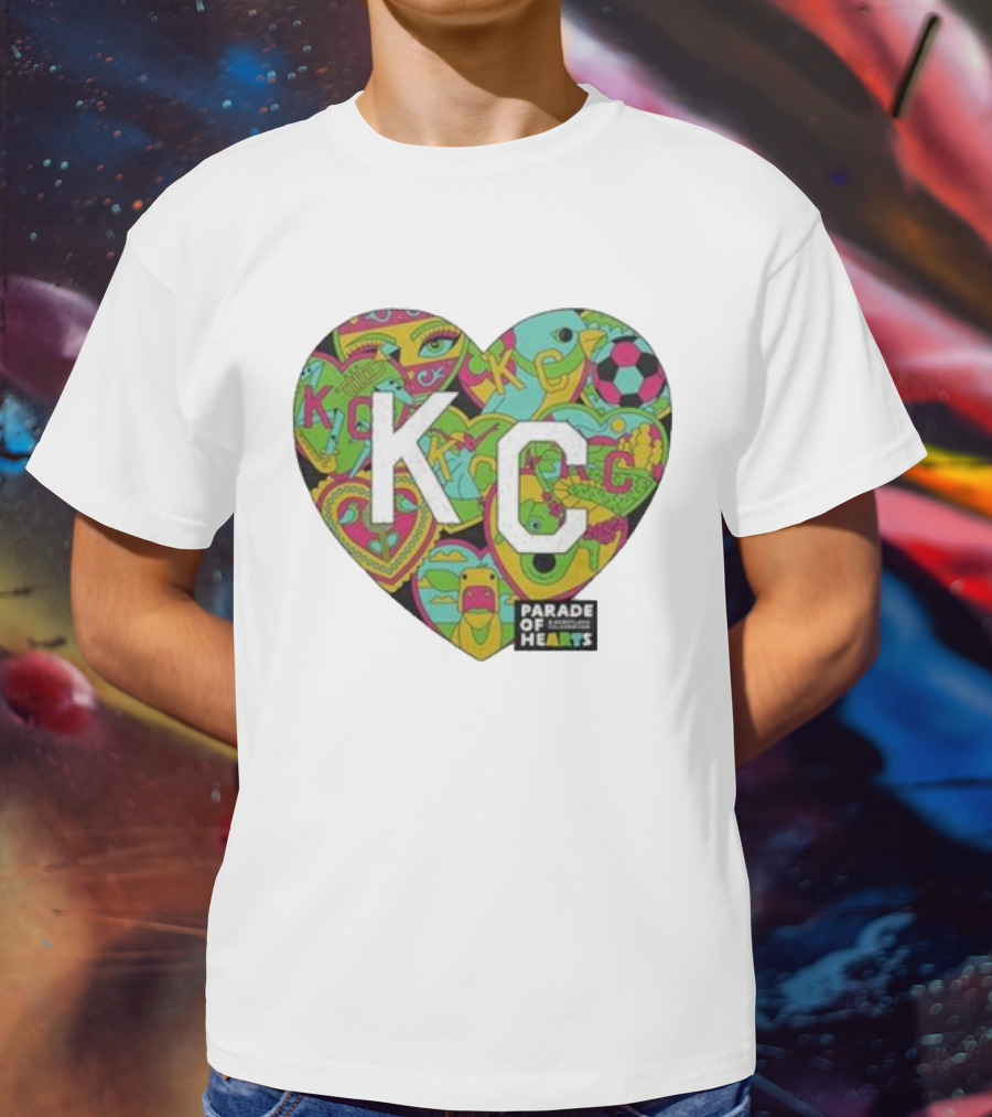 KC Heart Parade Of Hearts Multicolor T-Shirt