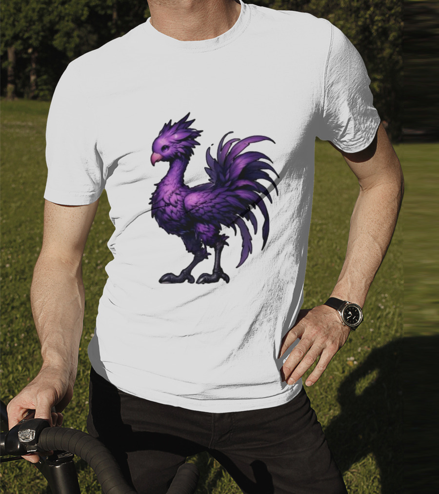 Purple Chocobo Fantasy Creature Mythical Bird Iconic Character T-Shirt