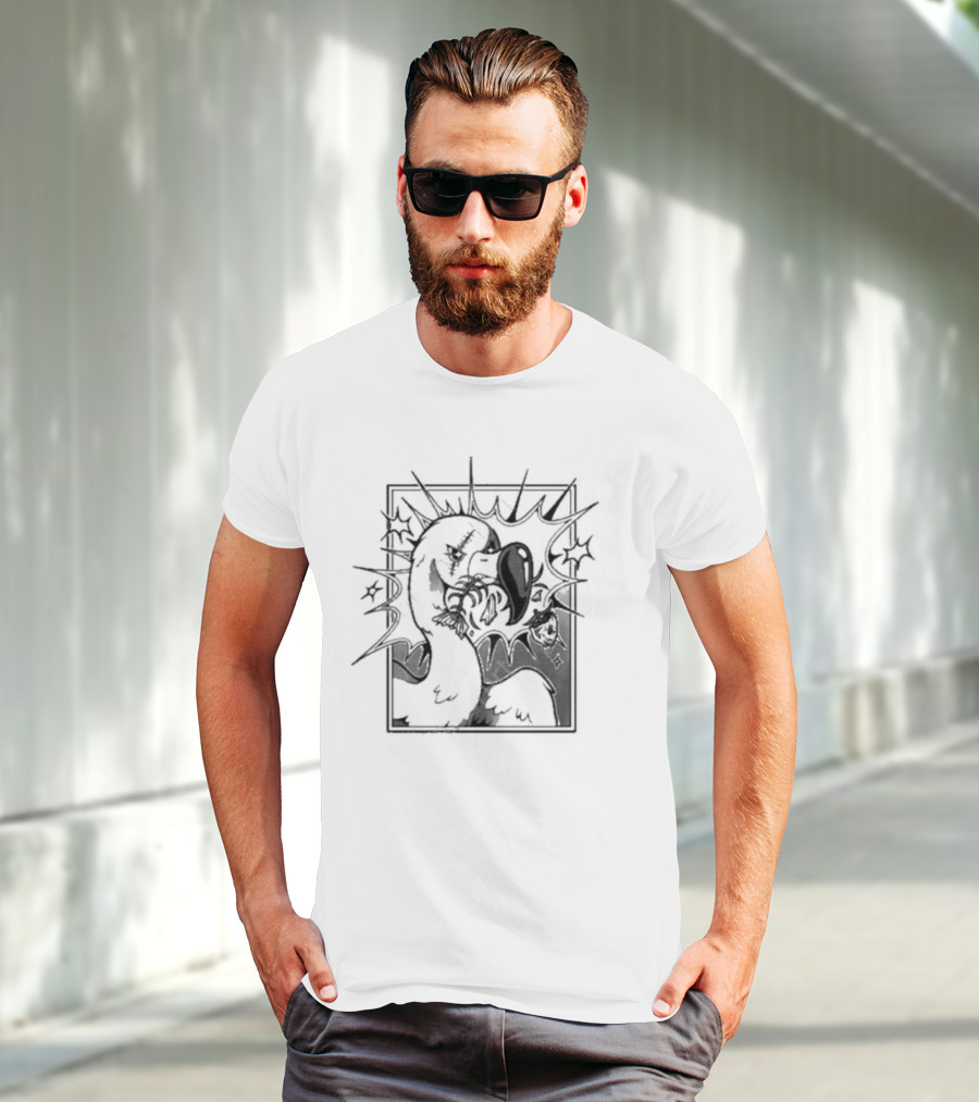 Flim Flam Ff Fishbone Flamingo Retro Cartoon T-Shirt