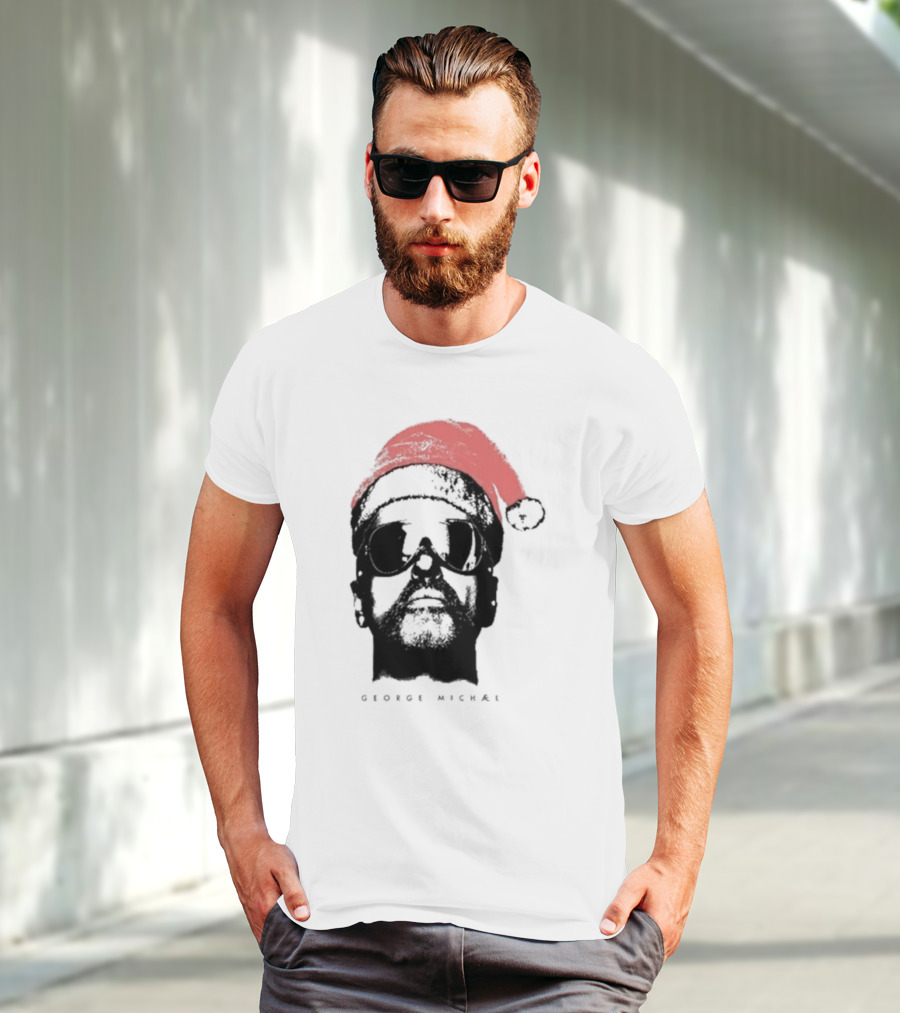 George Michael Santa Hat Christmas T-Shirt