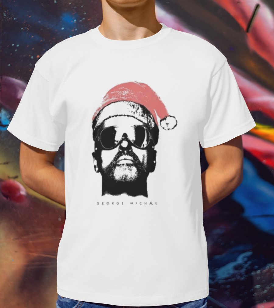 George Michael Santa Hat Christmas T-Shirt