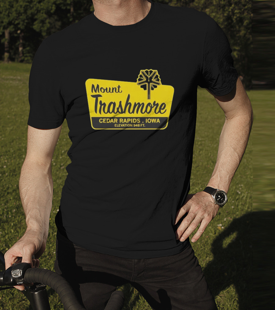 Mount Trashmore Cedar Rapids Iowa Elevation 948 Ft T-Shirt