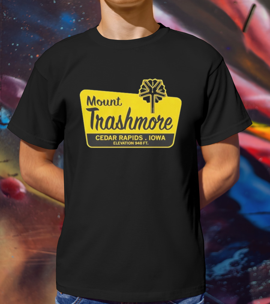 Mount Trashmore Cedar Rapids Iowa Elevation 948 Ft T-Shirt