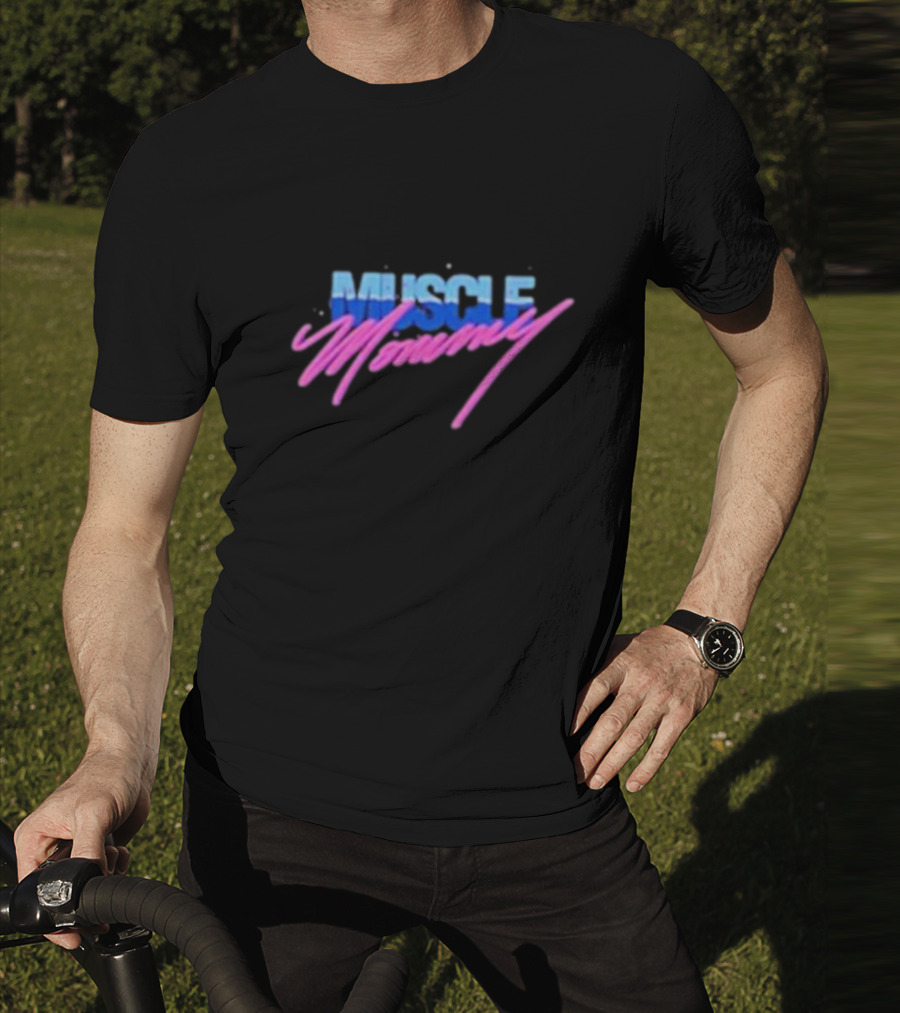Muscle Mommy Retro Aesthetic 80s Style Vaporwave T-Shirt