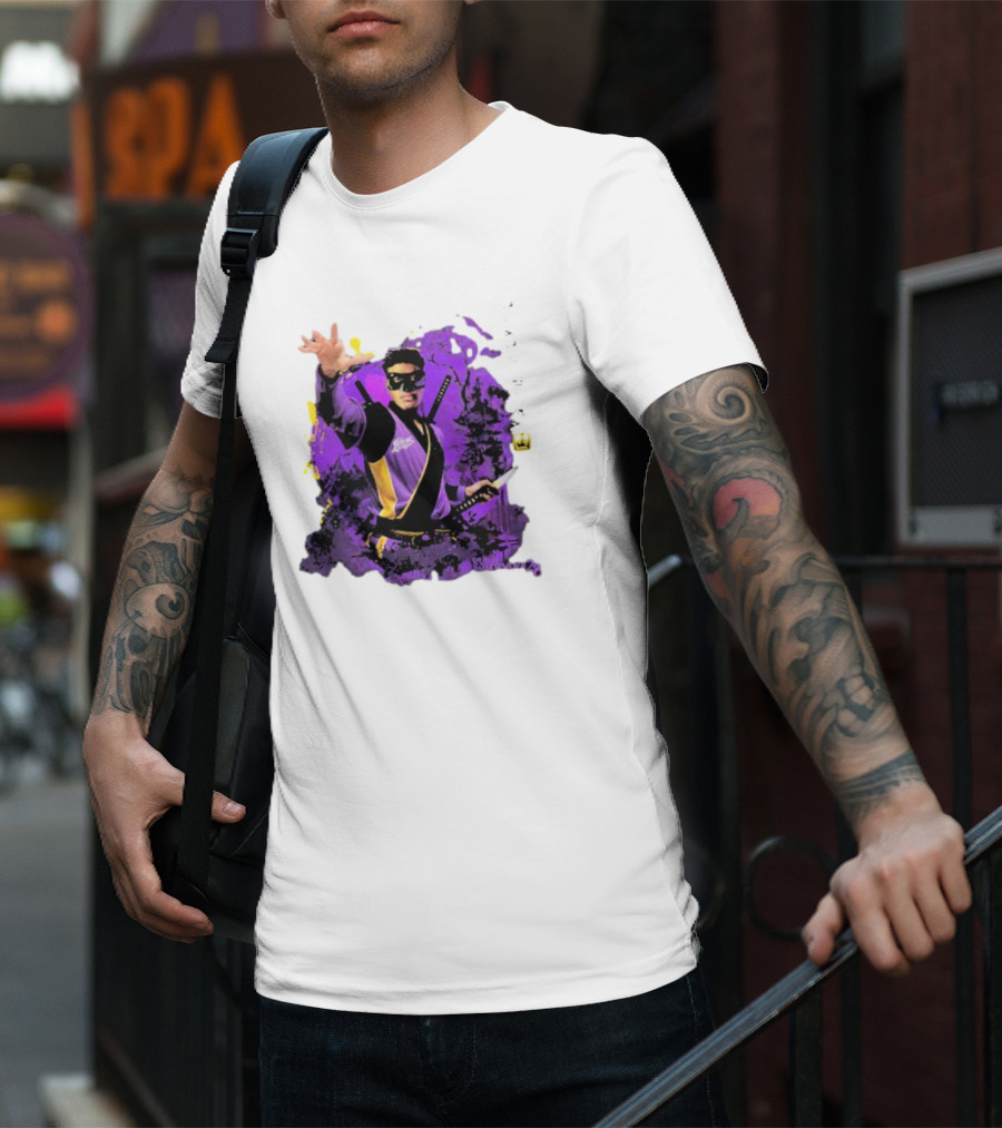 Rui Hachimura Japan Ninja Basketball Player 28 Manga Style Action Pose T-Shirt