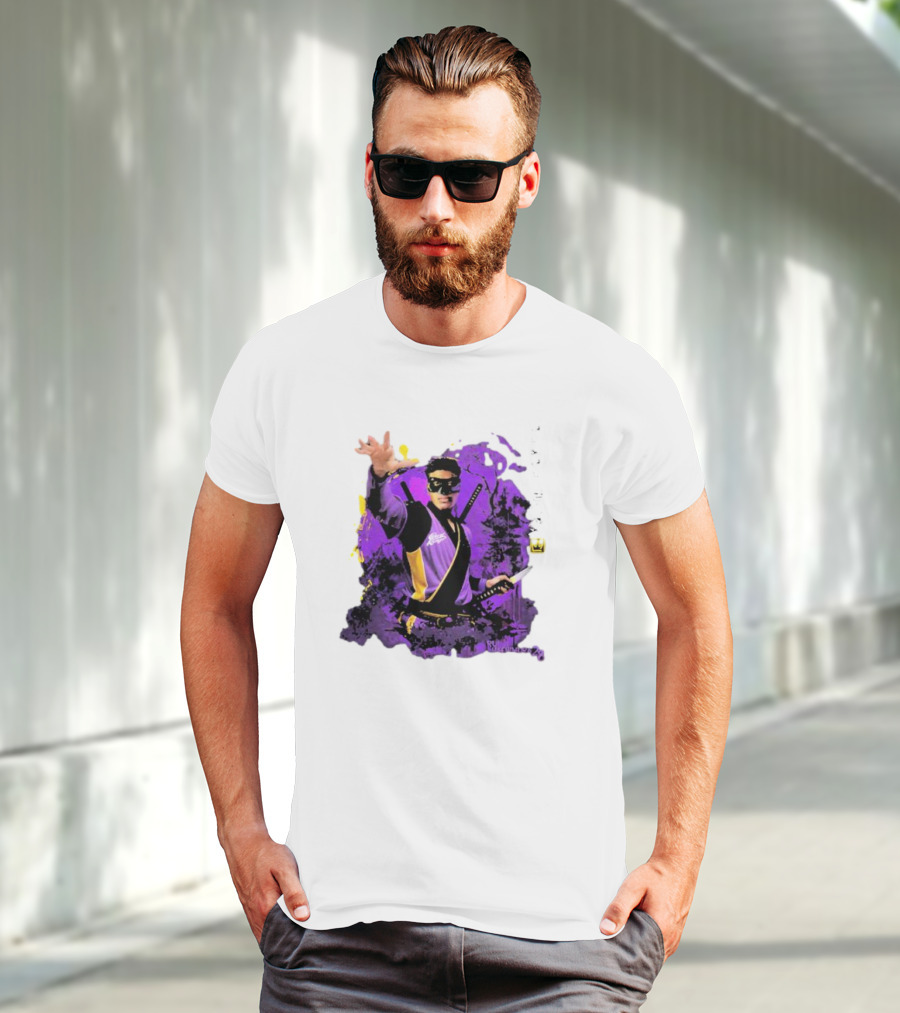 Rui Hachimura Japan Ninja Basketball Player 28 Manga Style Action Pose T-Shirt