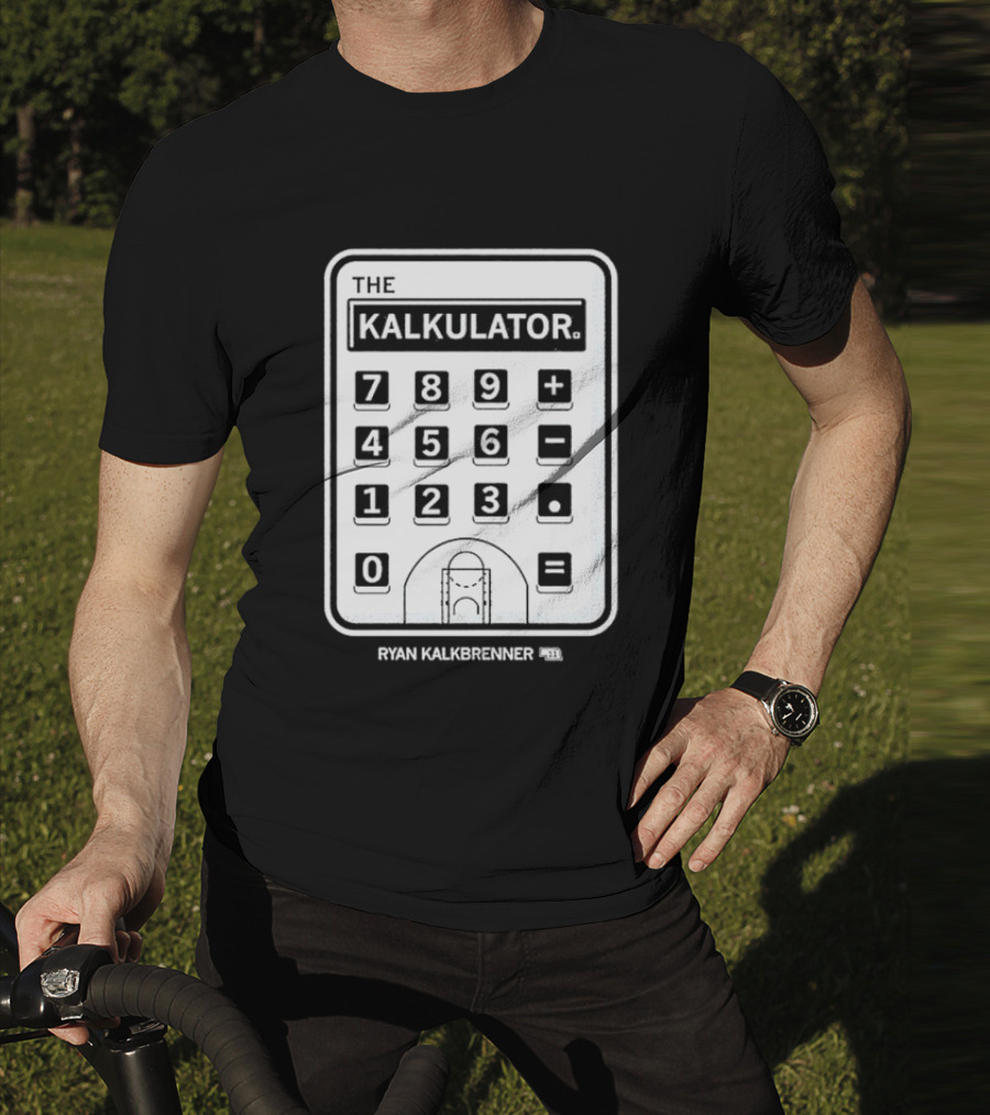 The Kalkulator Ryan Kalkbrenner Basketball Court Calculator T-Shirt