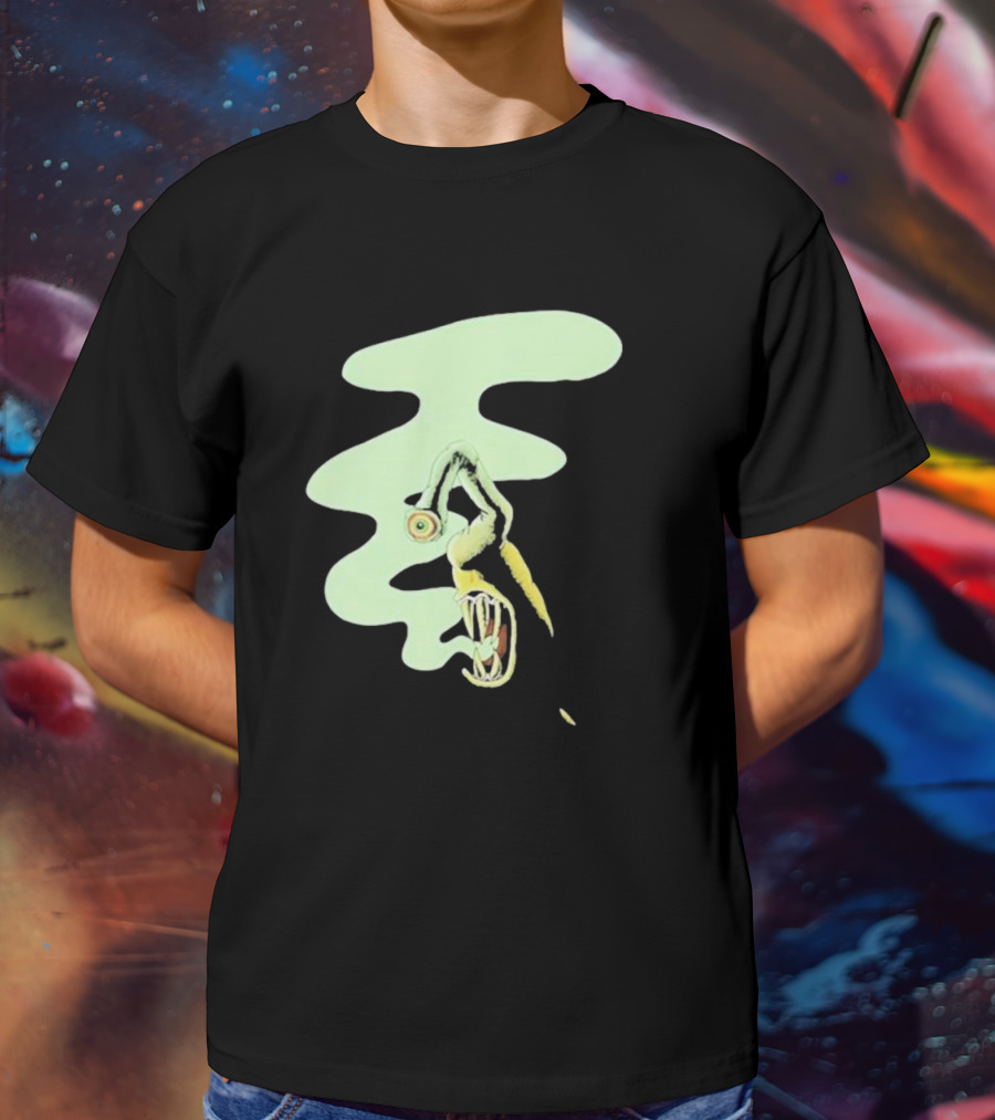 Whale Healer Surreal Creature With Abstract Eye And Vapor Trail T-Shirt