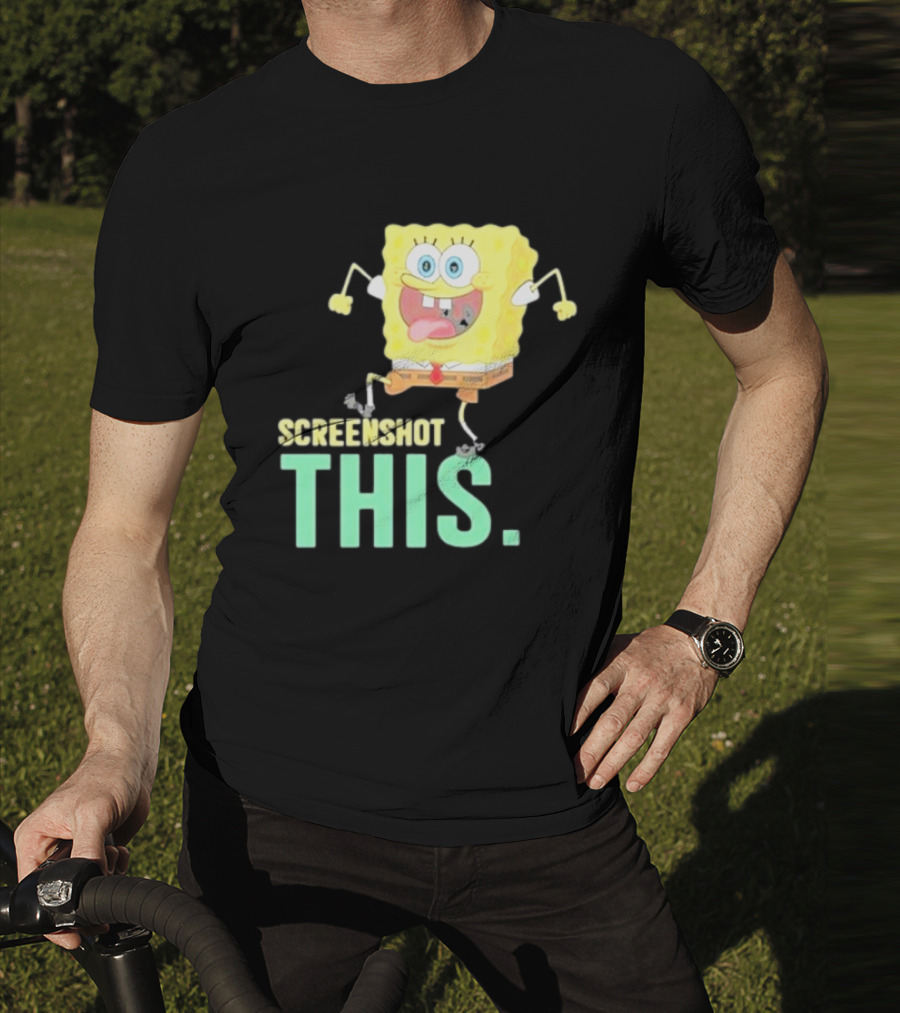 Devsprings Screenshot This Spongebob Jumping Excitedly T-Shirt
