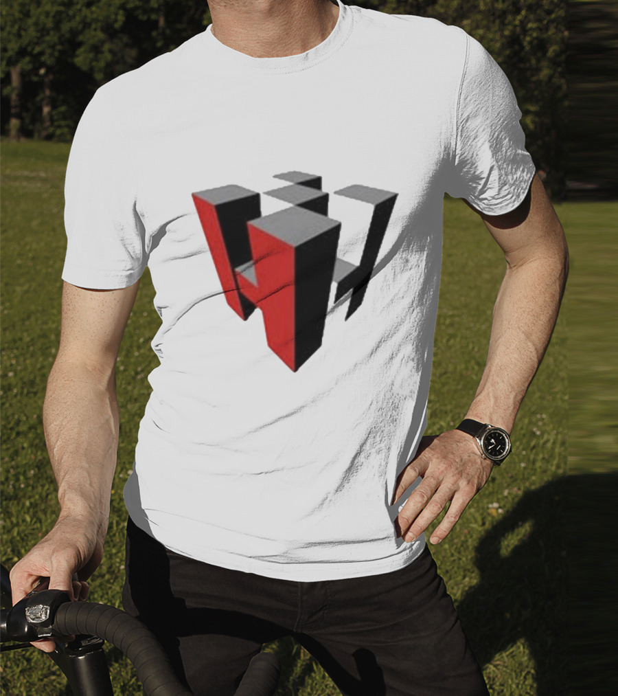 Hoonigan Big Block Red Black 3D Checkerboard T-Shirt