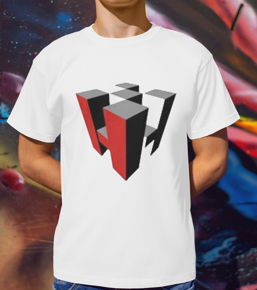 Hoonigan Big Block Red Black 3D Checkerboard T-Shirt