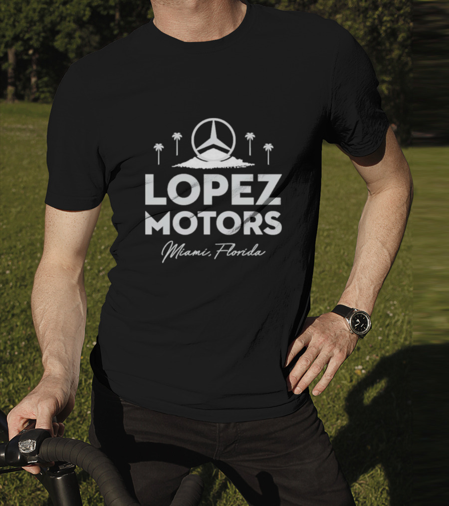 Mercedes Benz Lopez Motors Miami Florida Palms T-Shirt