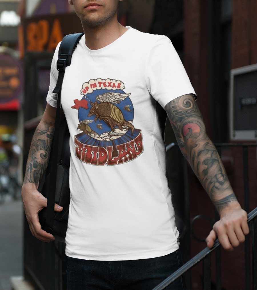 Midland Winged Armadillo Up In Texas T-Shirt